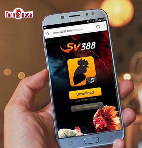 Vào SV388 đăng nhập bằng app