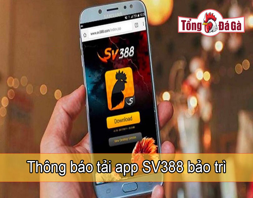 Thông báo tải SV388 bảo trì